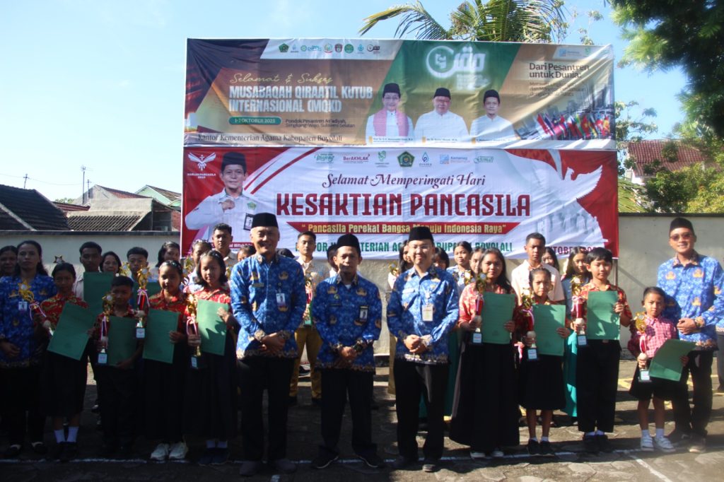 Hari Kesaktian Pancasila, Kemenag Boyolali Apresiasi Siswa Berprestasi Sippa Dhamma Samajja