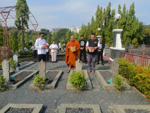 Semangat Kebangsaan Warnai Rangkaian Persiapan Vesākha Sānanda 2570 B.E di TMP Giri Tunggal Semarang